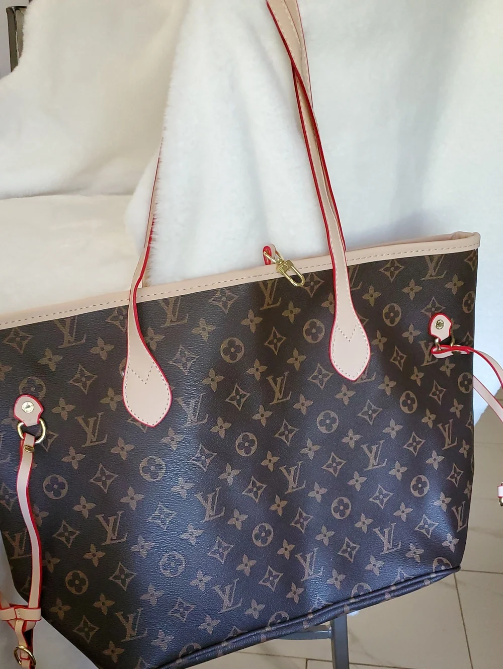 Louis Vuitton Monogram Canvas Tote with Pink Trim Fashion Inspir@d Bag - Picture 1 of 8